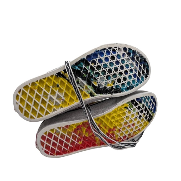 Vans x Crayola Sk8-Hi Mash Up Melt Skate Shoe - Multicolour Size 4 - Picture 4 of 7